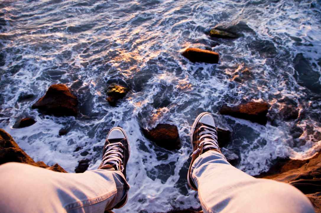 adventure cliff ocean outdoors